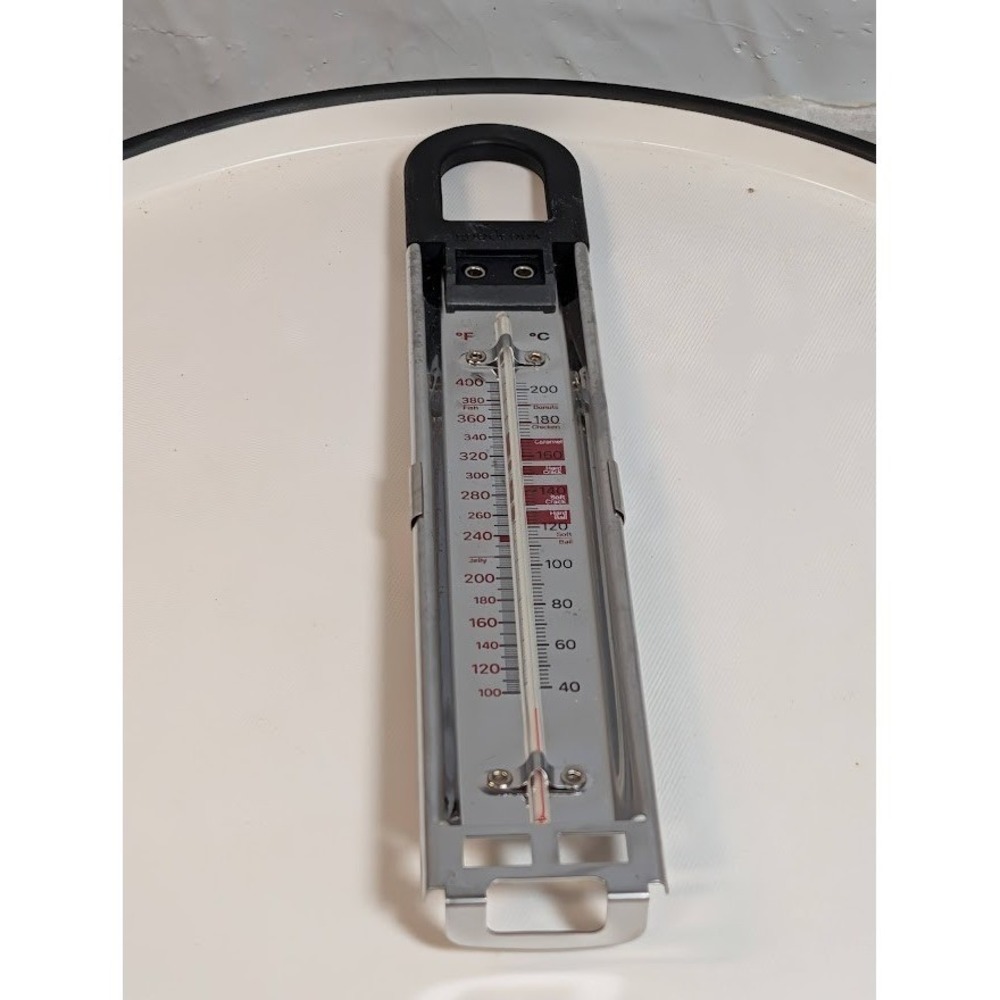 Farberware Candy Deep Fry Thermometer Unisex OS Silver Excellent Stainless Steel